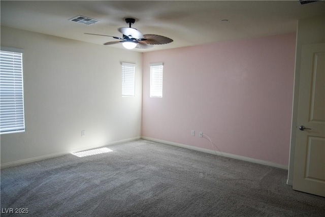 2765 Frosted Teal Ave, North Las Vegas, NV 89086 - carpeted spare room featuring a ceiling fan and baseboards