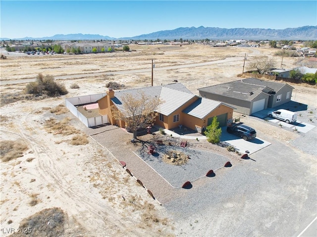 3424 Mount Charleston Dr, Pahrump, NV 89048 - overview of rural landscape with a desert landscape and a mountainous background