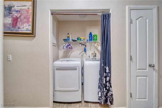 3424 Mount Charleston Dr, Pahrump, NV 89048 - washroom with washer and dryer and a textured wall