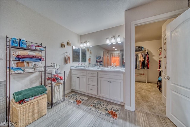 3424 Mount Charleston Dr, Pahrump, NV 89048 - full bathroom with double vanity and a spacious closet