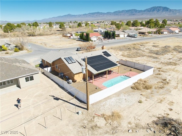 3424 Mount Charleston Dr, Pahrump, NV 89048 - aerial view of residential area with mountains
