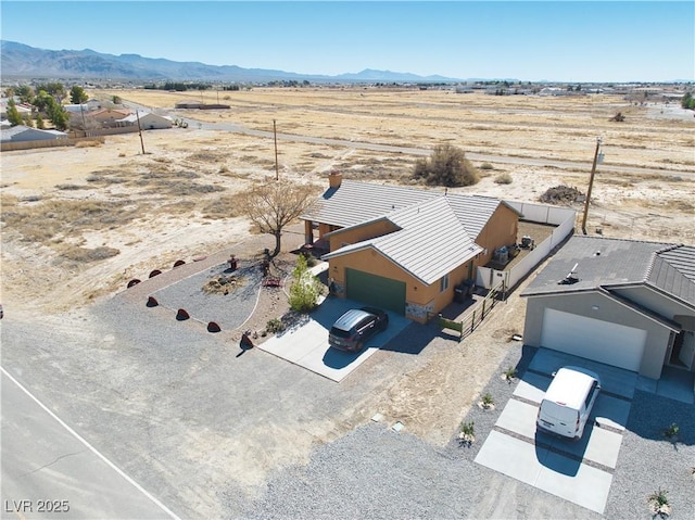 3424 Mount Charleston Dr, Pahrump, NV 89048 - overview of rural landscape with a desert landscape and a mountainous background