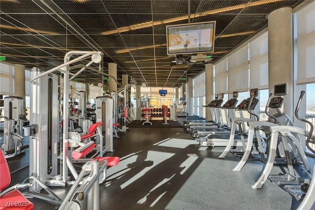 view of workout area