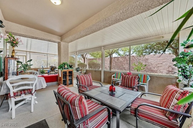 7741 Fruit Dove St, North Las Vegas, NV 89084 - sunroom / solarium with outdoor dining area