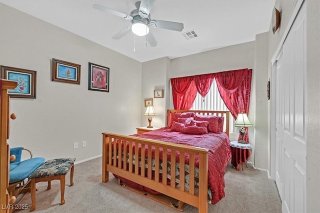 7741 Fruit Dove St, North Las Vegas, NV 89084 - carpeted bedroom with baseboards and ceiling fan
