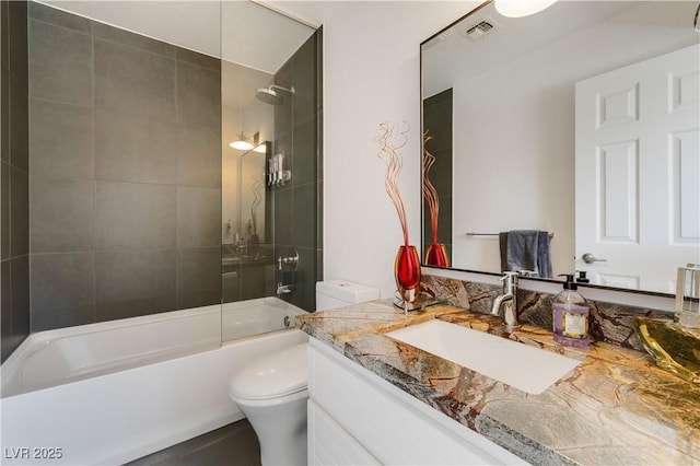 6923 Emerald Springs Ln, Las Vegas, NV 89113 - bathroom featuring vanity and tub / shower combination