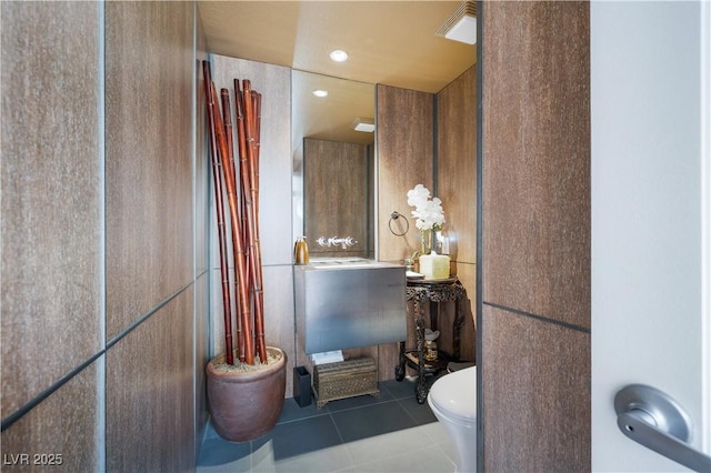 6923 Emerald Springs Ln, Las Vegas, NV 89113 - bathroom with toilet and tile patterned floors