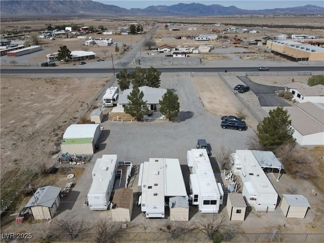 4861 Pahrump Valley Blvd, Pahrump, NV 89048 - aerial view featuring view of desert and a mountain view