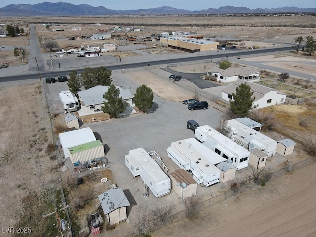 4861 Pahrump Valley Blvd, Pahrump, NV 89048 - bird's eye view featuring a mountain view and view of desert