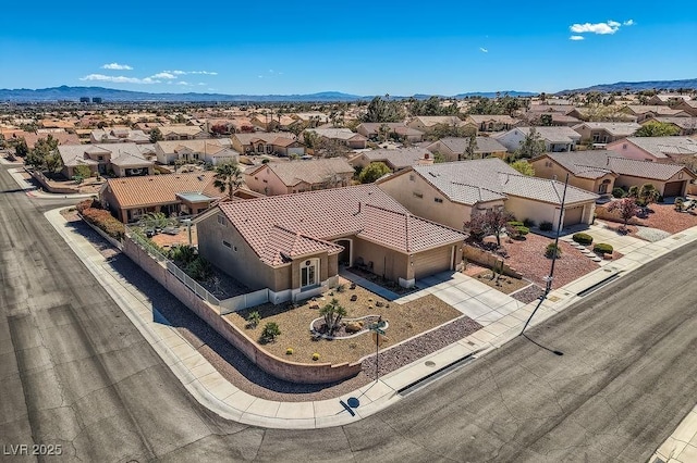 2736 Darby Falls Dr, Las Vegas, NV 89134 - aerial perspective of suburban area featuring mountains