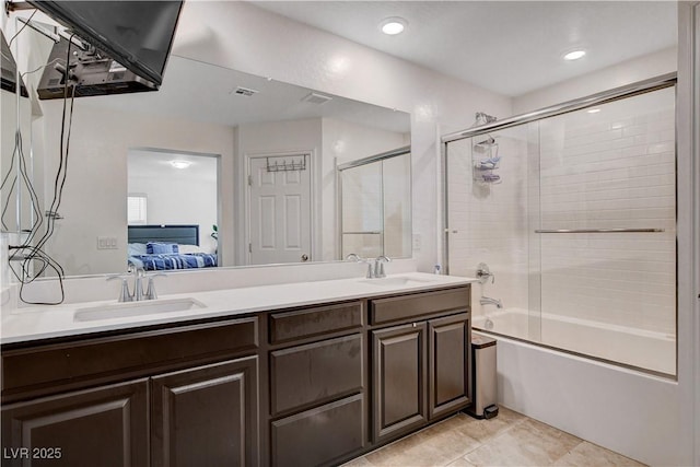105 Campbelltown Ave, Henderson, NV 89015 - full bathroom featuring double vanity, a sink, ensuite bathroom, and visible vents
