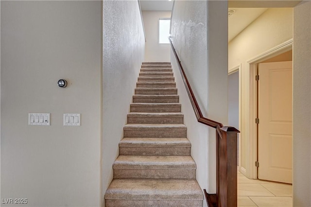 1004 Bluebird Ridge Ct, North Las Vegas, NV 89084 - staircase featuring tile patterned floors