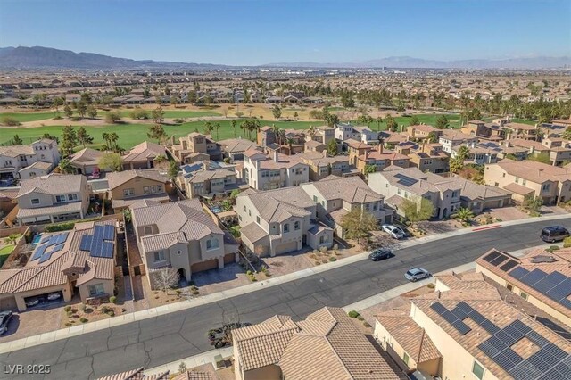 505 Punto Vallata Dr, Henderson, NV 89011 - drone / aerial view featuring a residential view and a mountain view