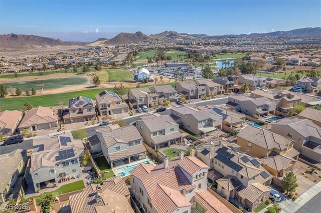 505 Punto Vallata Dr, Henderson, NV 89011 - drone / aerial view with a residential view and a mountain view