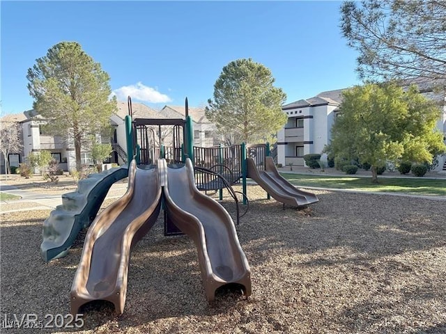 view of community jungle gym
