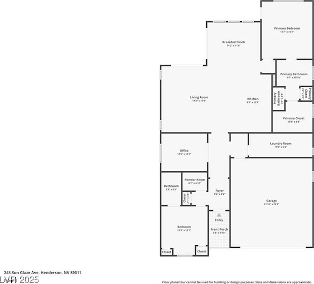 243 Sun Glaze Ave, Henderson, NV 89011 - home floor plan