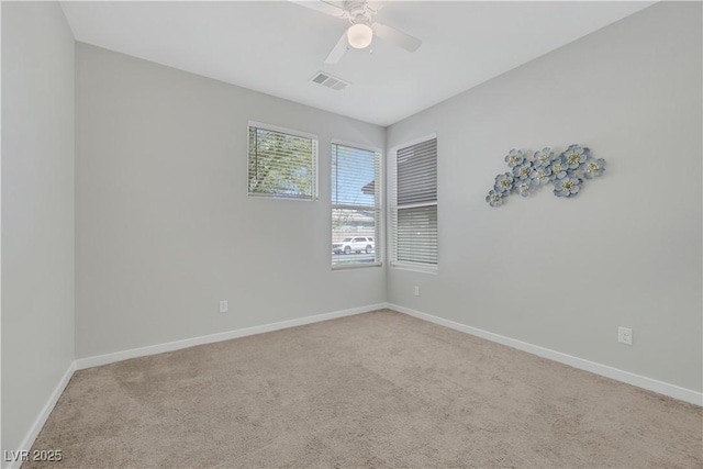 1609 Dream Canyon Ave, North Las Vegas, NV 89084 - carpeted empty room with ceiling fan, baseboards, and visible vents