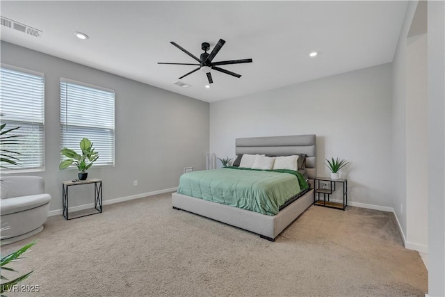 1609 Dream Canyon Ave, North Las Vegas, NV 89084 - carpeted bedroom featuring recessed lighting, visible vents, and baseboards
