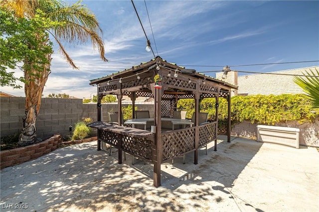 388 Coronado Dr, Henderson, NV 89015 - view of patio / terrace with a gazebo and outdoor lounge area
