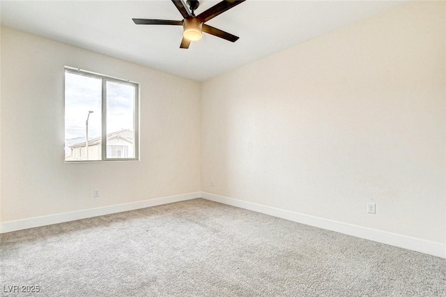 9993 Birch Knoll Ave, Las Vegas, NV 89166 - carpeted spare room featuring baseboards and ceiling fan