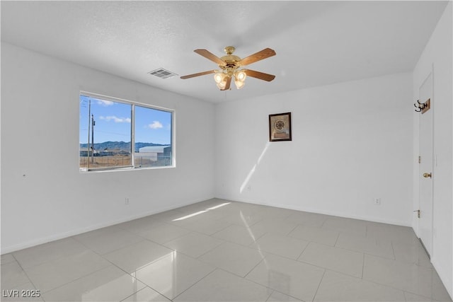 2831 Goldrush St, Pahrump, NV 89048 - empty room featuring baseboards, visible vents, and ceiling fan