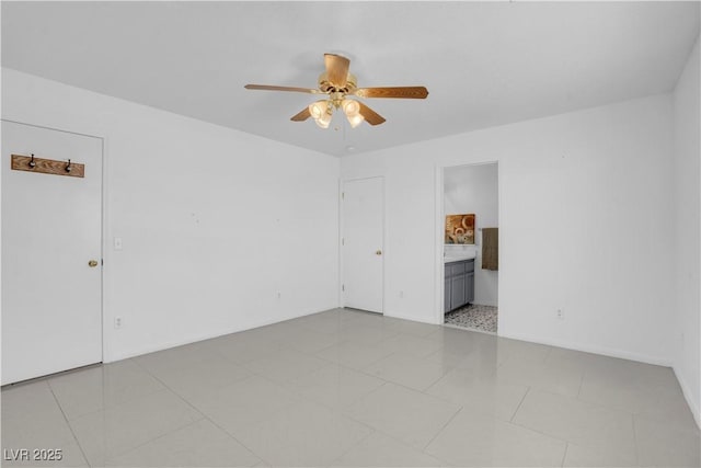 2831 Goldrush St, Pahrump, NV 89048 - empty room with light tile patterned floors and ceiling fan