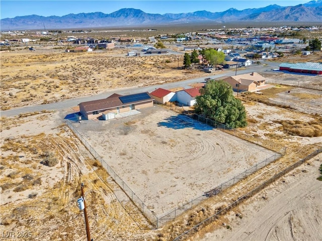 2831 Goldrush St, Pahrump, NV 89048 - drone / aerial view with view of desert and a mountain view