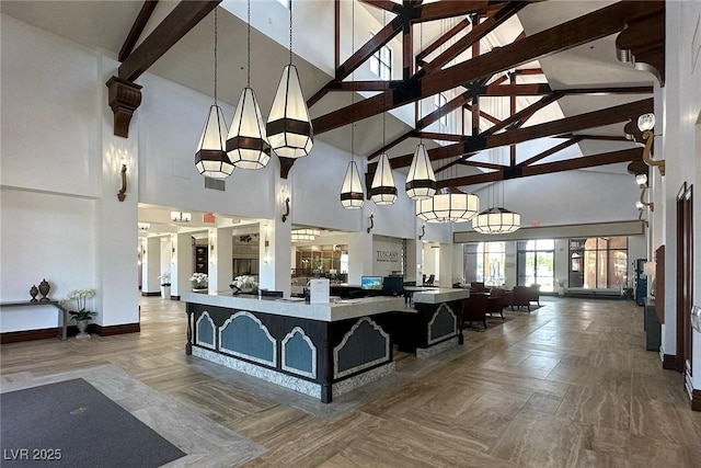 view of reception area