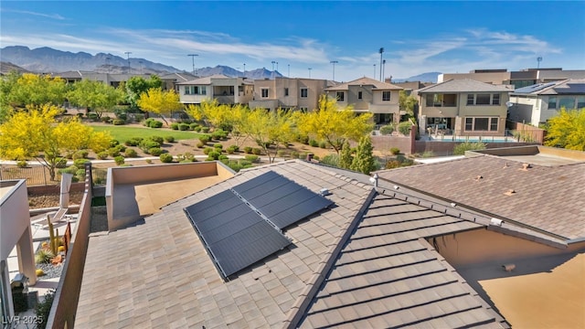 10348 Bressana Dr, Las Vegas, NV 89135 - exterior view of a residential view, a mountain view, and fence
