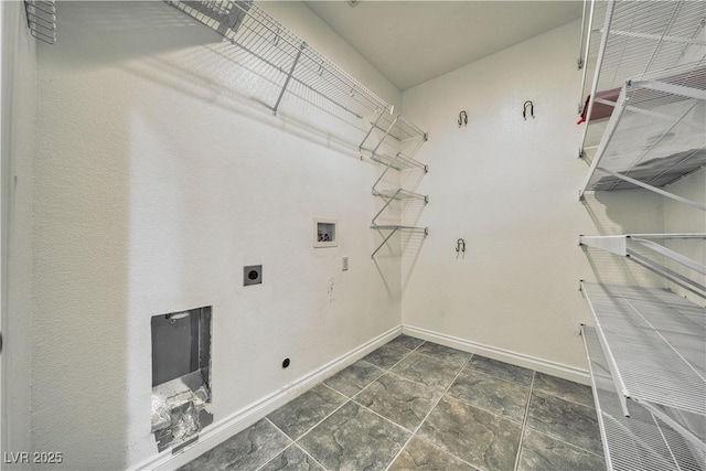 3891 Sedgwick, Pahrump, NV 89061 - washroom with baseboards, washer hookup, laundry area, and electric dryer hookup