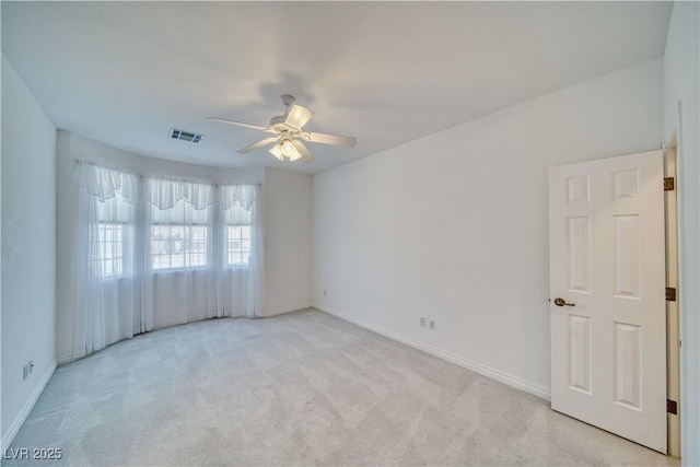 3891 Sedgwick, Pahrump, NV 89061 - carpeted spare room with baseboards, visible vents, and a ceiling fan