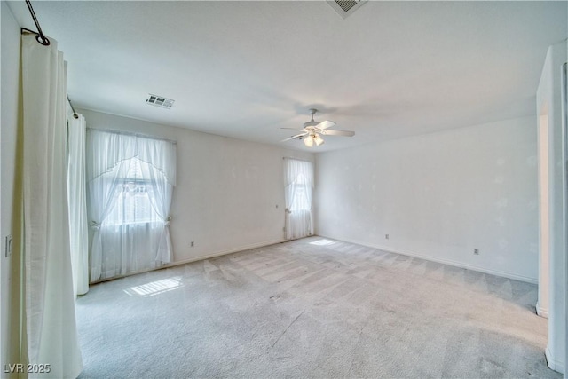 3891 Sedgwick, Pahrump, NV 89061 - carpeted spare room with baseboards, ceiling fan, and visible vents