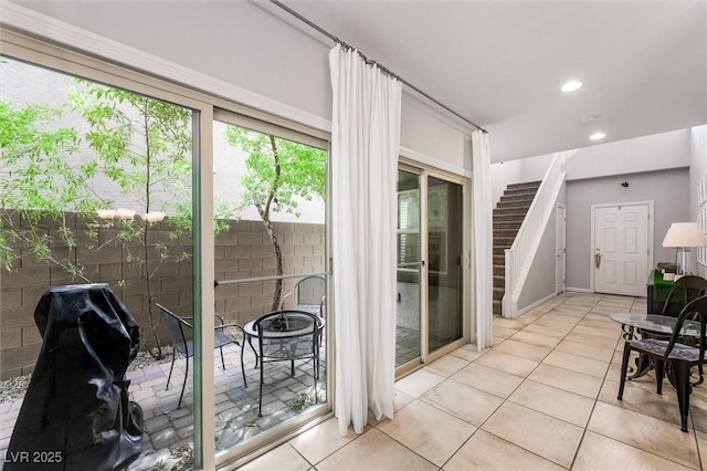 view of sunroom