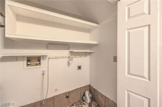 laundry area featuring washer hookup, laundry area, and electric dryer hookup