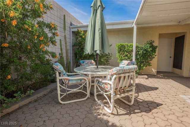 view of patio / terrace with outdoor dining space