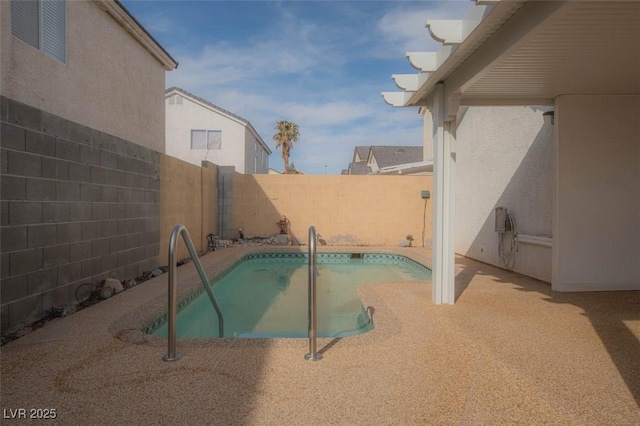9323 W Rochelle Ave, Las Vegas, NV 89147 - view of swimming pool featuring a fenced backyard and a patio