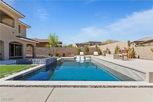 11834 Albissola Ave, Las Vegas, NV 89138 - view of swimming pool featuring a fenced backyard, a patio, and a fenced in pool