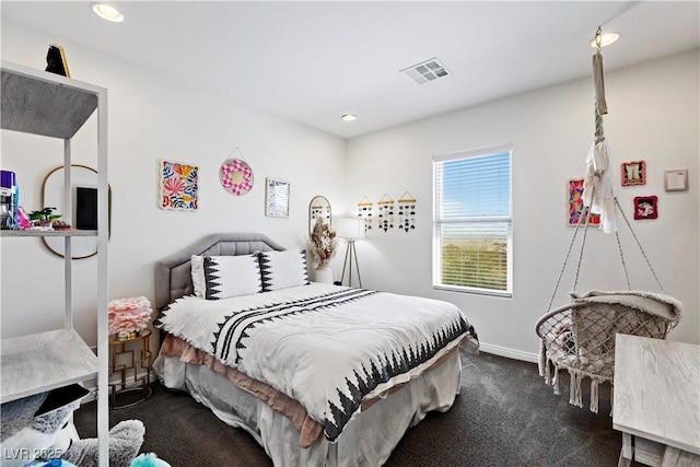 11834 Albissola Ave, Las Vegas, NV 89138 - carpeted bedroom featuring baseboards, visible vents, and recessed lighting
