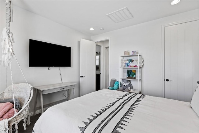 11834 Albissola Ave, Las Vegas, NV 89138 - bedroom featuring visible vents and recessed lighting