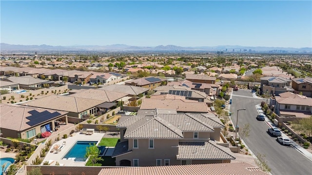 11834 Albissola Ave, Las Vegas, NV 89138 - drone / aerial view featuring a mountain view and a residential view