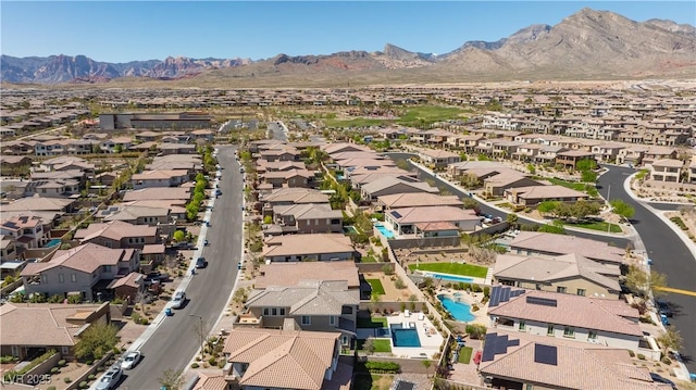 11834 Albissola Ave, Las Vegas, NV 89138 - drone / aerial view with a residential view and a mountain view