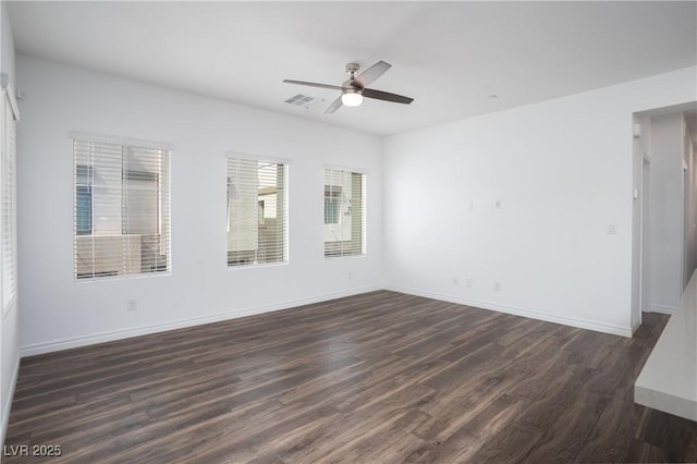 600 N Carriage Hill Dr Unit 2174, Las Vegas, NV 89138 - unfurnished room featuring dark wood finished floors, ceiling fan, and baseboards