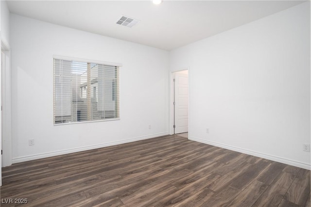 600 N Carriage Hill Dr Unit 2174, Las Vegas, NV 89138 - empty room featuring dark wood finished floors, baseboards, and recessed lighting