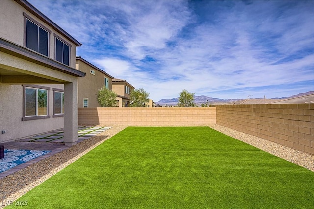 8564 Scalpay St, Las Vegas, NV 89166 - view of yard featuring a mountain view