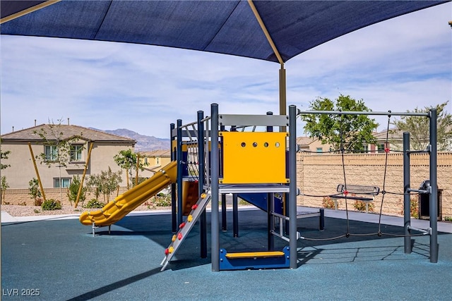 8564 Scalpay St, Las Vegas, NV 89166 - communal playground with a mountain view