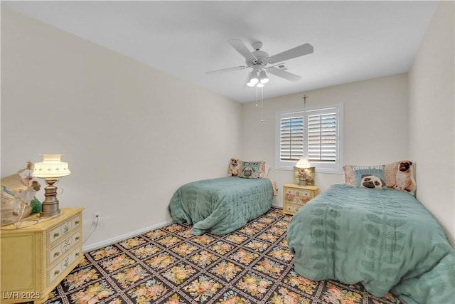 7405 Blue Sage Ct, Las Vegas, NV 89129 - bedroom with baseboards and ceiling fan