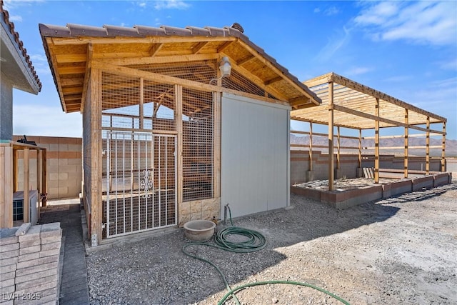 view of outbuilding with an outbuilding