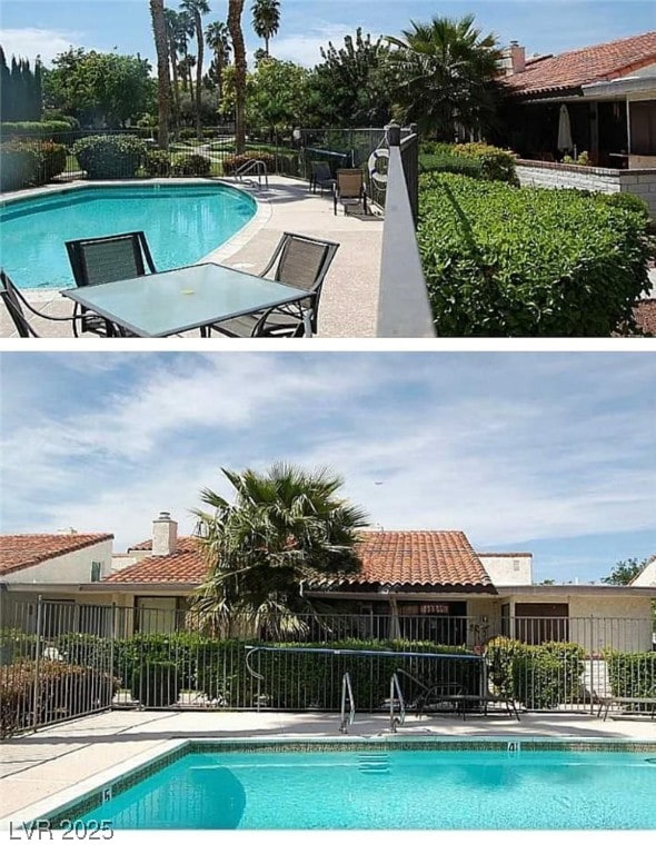 2569 Malabar Ave, Las Vegas, NV 89121 - community pool featuring a patio