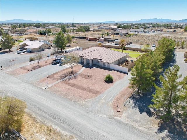 1131 China St, Pahrump, NV 89048 - aerial view of residential area featuring mountains