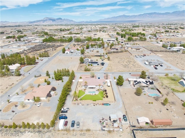 1131 China St, Pahrump, NV 89048 - drone / aerial view of a mountainous background